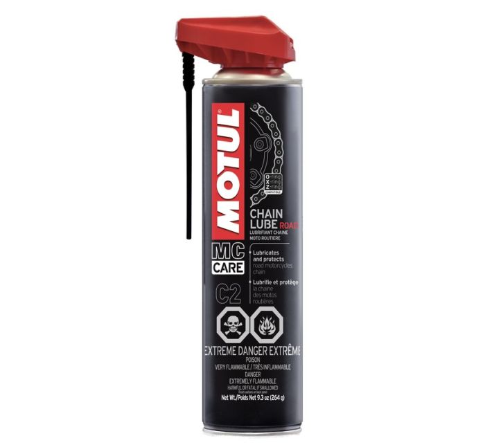 MOTUL C2 Chain Lube Road - 0.4 Liter Can for Motorcycle and Bicycle Chains