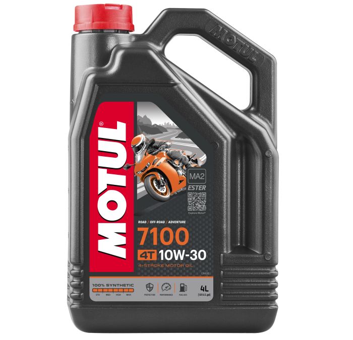 MOTUL 7100 10W30 4T Motorcycle Oil - 4 Liter Container