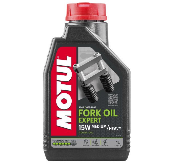 MOTUL Fork Oil Exp M/H 15W, 1 Liter - High-Performance Motorcycle Fork Oil