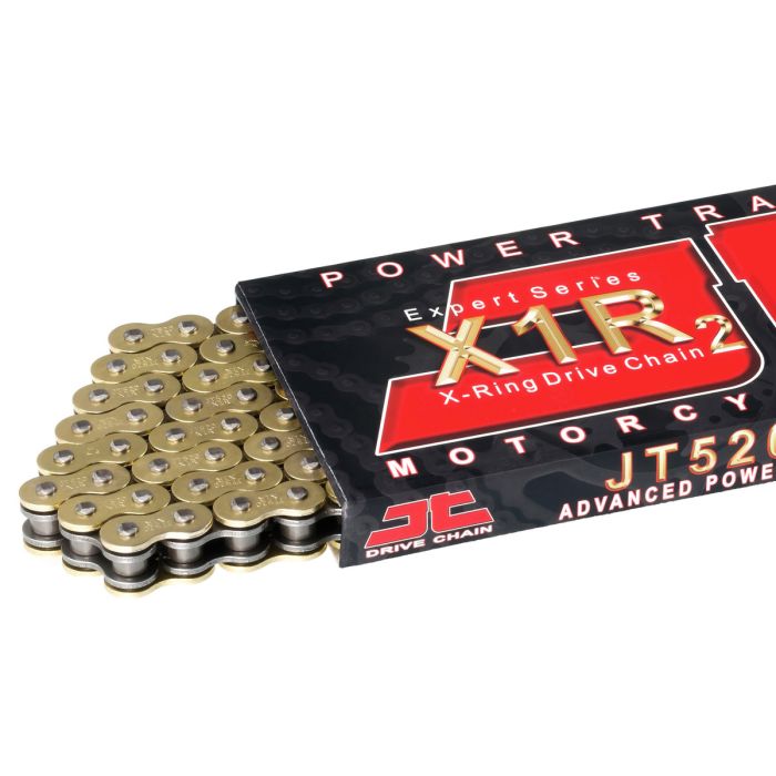 JT Sprocket JTC520X1RGB120DL Gold & Black 520 X1R Chain for Heavy-Duty Applications