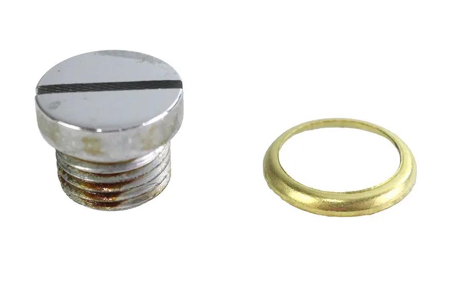Colony Chrome Oil Screen Plug Kit for Harley Davidson FL Models by Colony