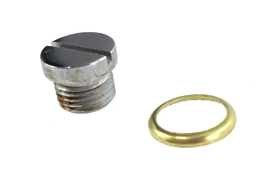 Colony Chrome Oil Screen Plug Kit for Harley Davidson FL Models by Colony