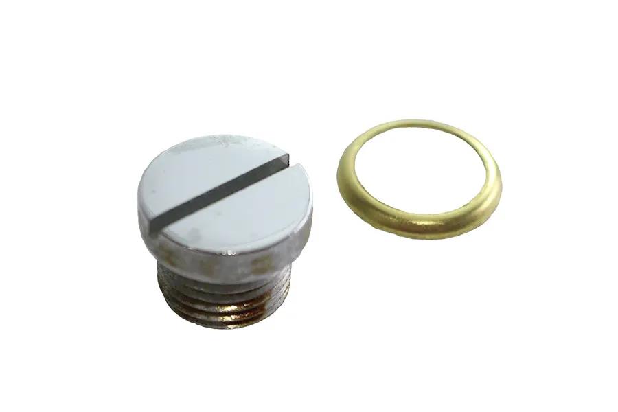 Colony Chrome Oil Screen Plug Kit for Harley Davidson FL Models by Colony