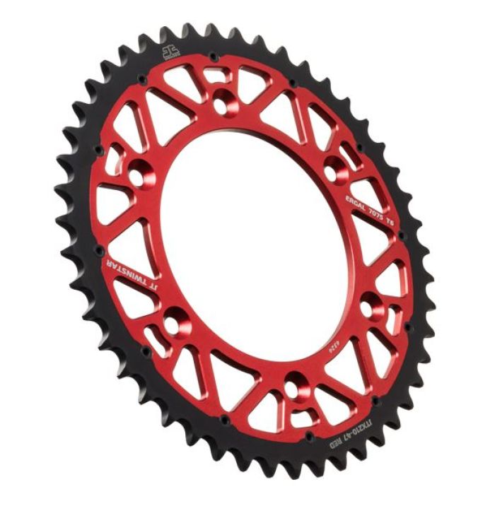 JT Sprocket TwinStar Sprocket Red 47-Tooth (Part Number: JTX210.47RED)