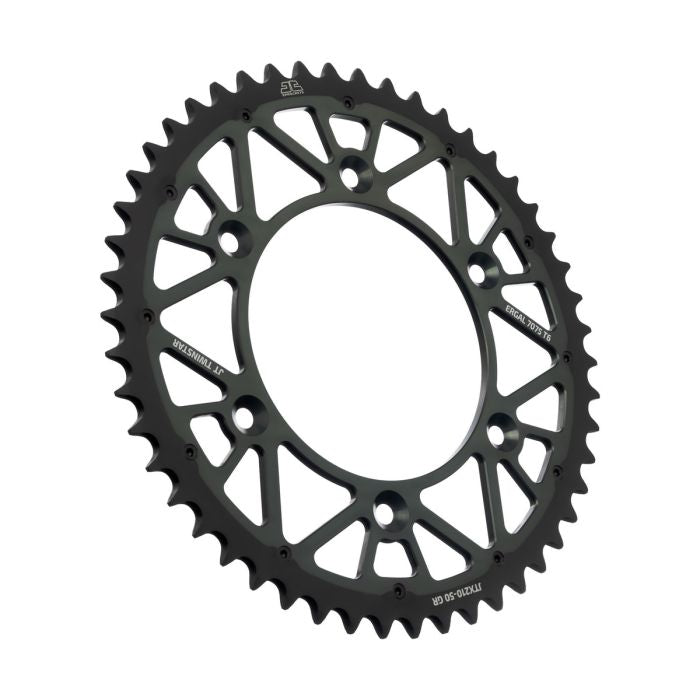 JT Sprocket TwinStar 50-Tooth Gray Sprocket - Part Number JTX210.50GR