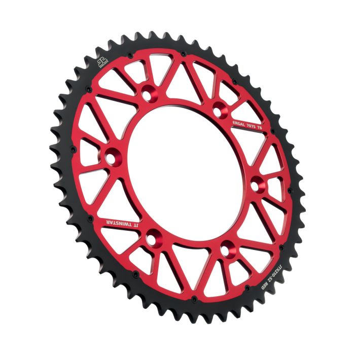 JT SPROCKET TwinStar Sprocket Red 52-Tooth - High-Performance Drive Component