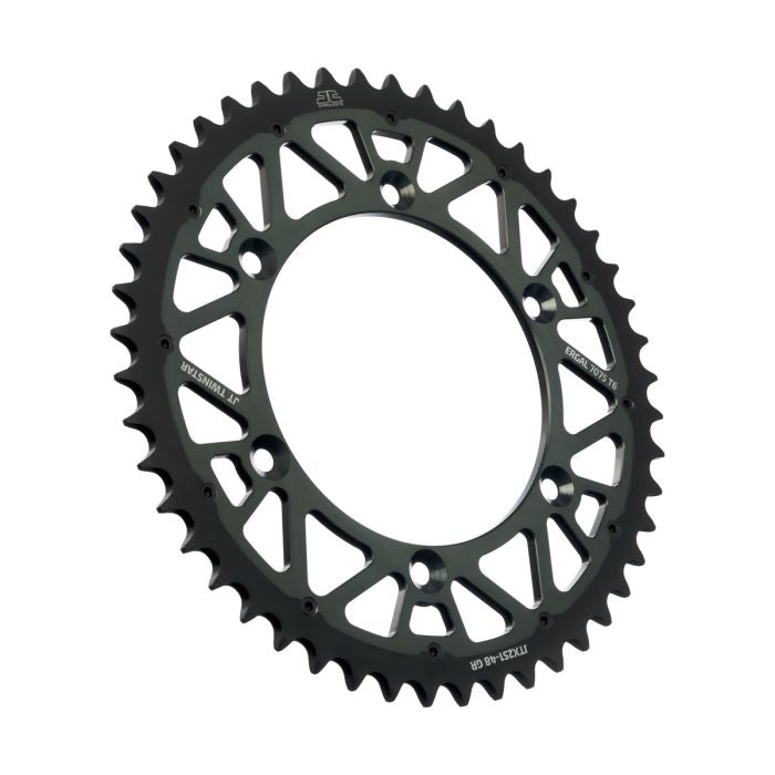 JT Sprocket TwinStar Gray 48-Tooth Sprocket - Durable and Precise Drive Component