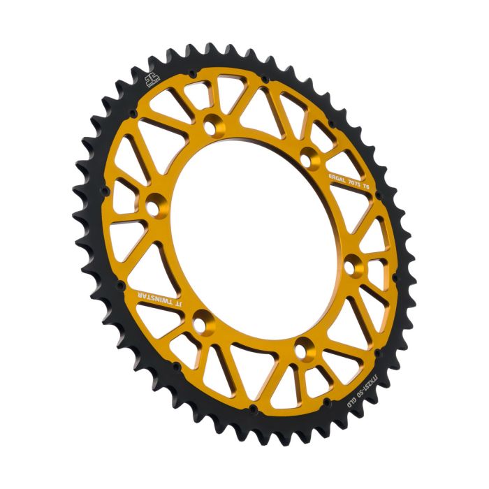 JT Sprocket TwinStar Gold 50-Tooth Chain Sprocket - Part JTX251.50GLD