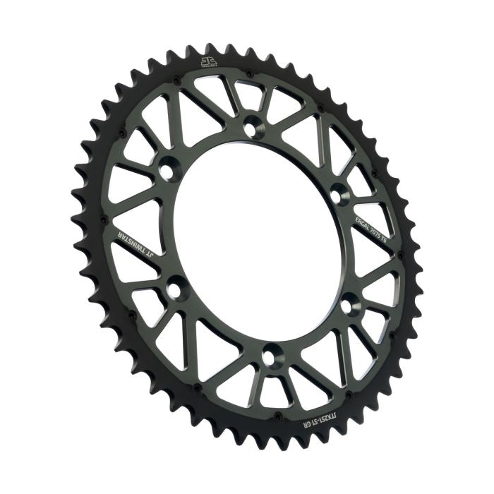 JT Sprocket TwinStar Gray 51-Tooth Sprocket JTX251.51GR for Heavy Machinery