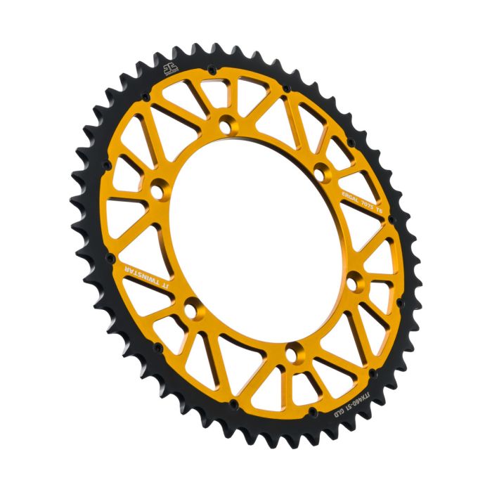 JT Sprocket TwinStar Sprocket Gold 51-Tooth (Part Number: JTX460.51GLD)