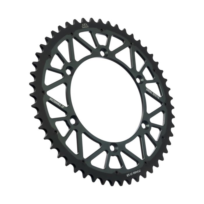 JT Sprocket TwinStar Gray 51-Tooth Sprocket JTX460.51GR for Heavy-Duty Machinery