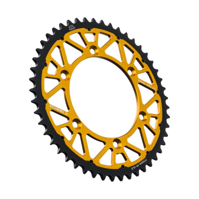 JT Sprocket TwinStar Sprocket Gold 49-Tooth JTX808.49GLD for Heavy Equipment