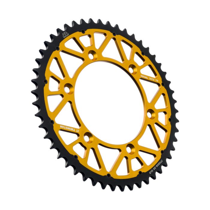 JT Sprocket TwinStar Sprocket Gold 50-Tooth JTX808.50GLD for Heavy Equipment and Machinery