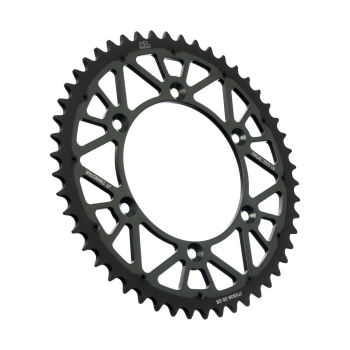 JT Sprocket Twinstar 50-Tooth Gray Sprocket - Model JTX808.50GR