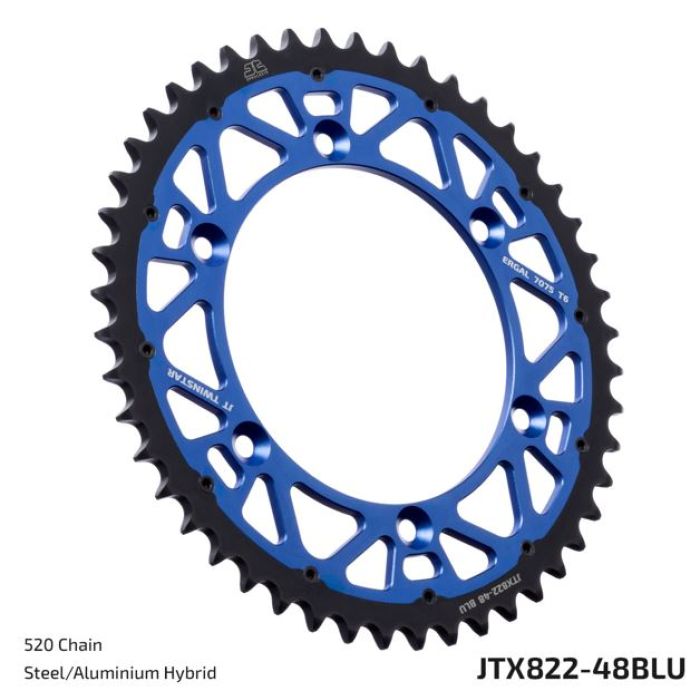 JT Sprocket JTX822.48BLU TwinStar Blue 48-Tooth Sprocket