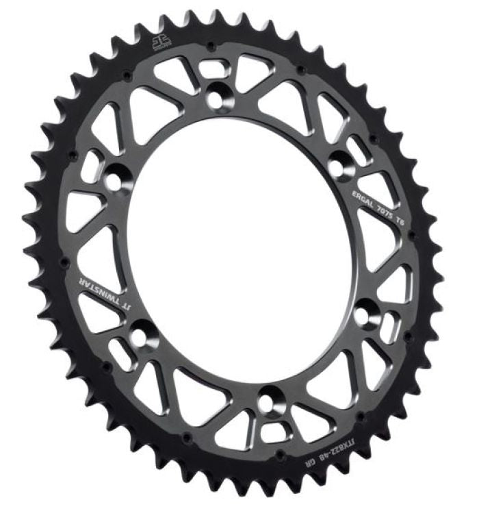 JT Sprocket TwinStar 48-Tooth Gray Sprocket JTX822.48GR for Heavy Equipment