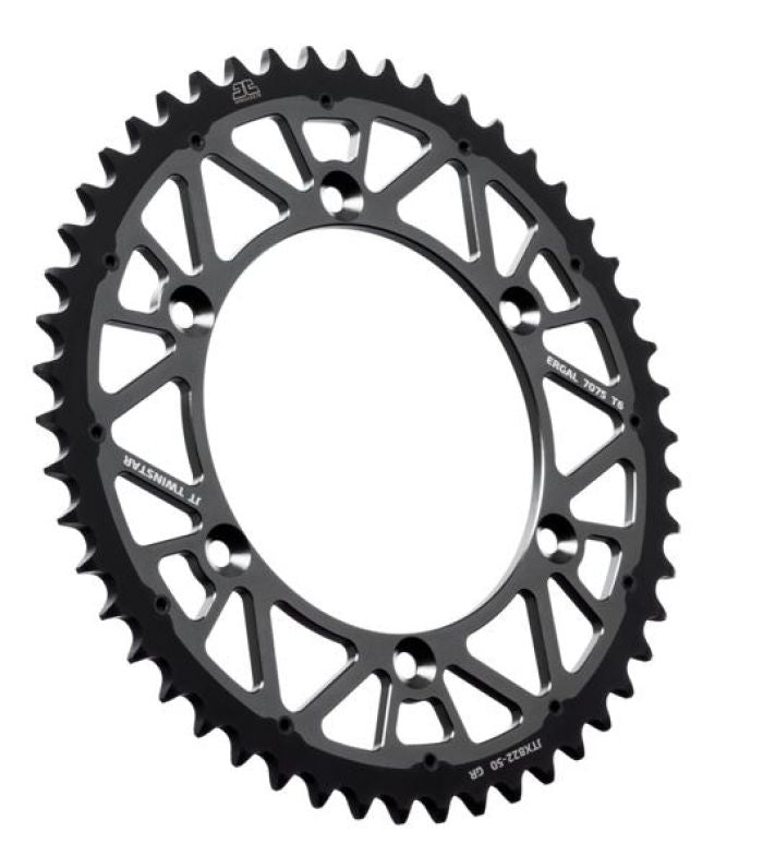 JT Sprocket TwinStar 50-Tooth Gray Sprocket - Part JTX822.50GR