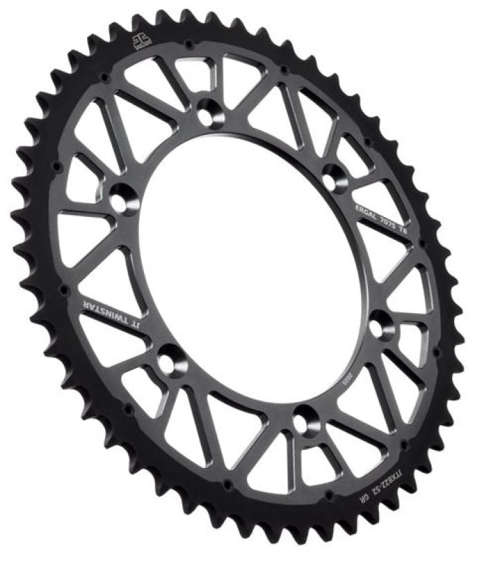 JT Sprocket TwinStar 52-Tooth Gray Sprocket JTX822.52GR for Heavy Equipment and Machinery