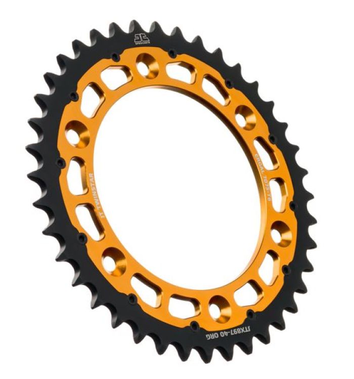 JT Sprocket TwinStar 40-Tooth Orange Sprocket (Part Number: JTX897.40ORG)