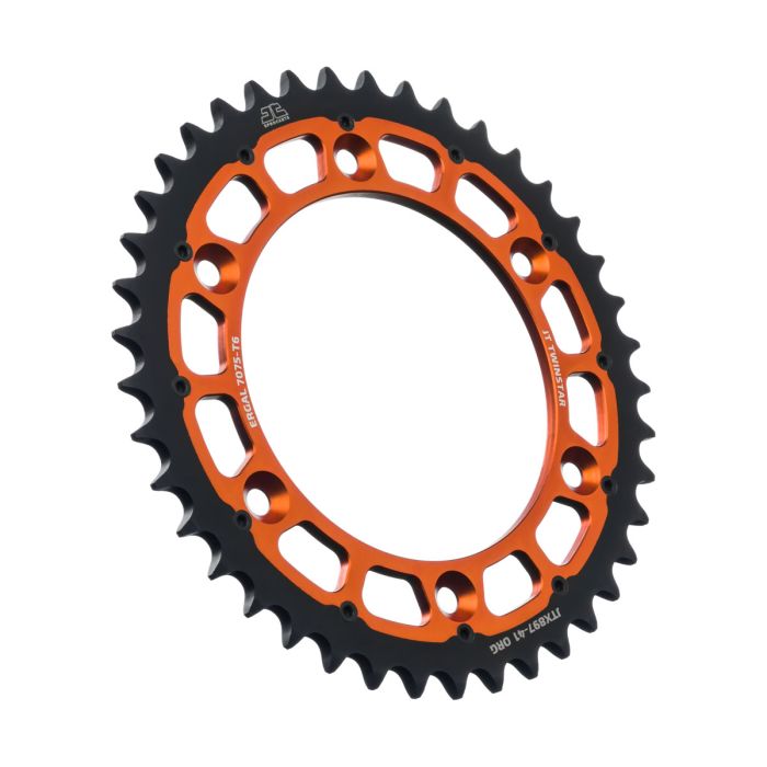 JT Sprocket TwinStar Orange 41-Tooth Chain Sprocket - Part JTX897.41ORG