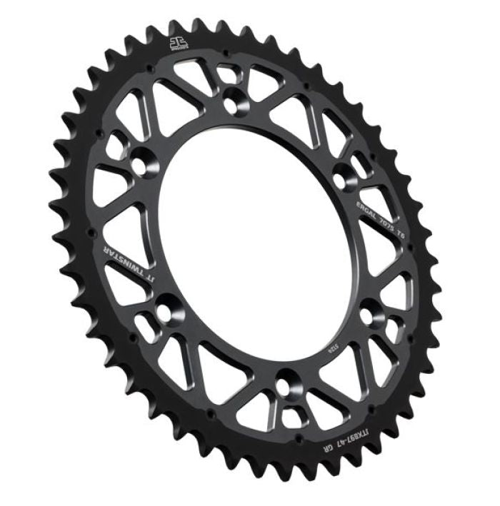 JT Sprocket TwinStar Gray 47-Tooth - Durable Chain Sprocket for Heavy-Duty Applications