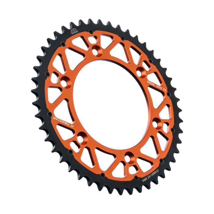 JT Sprocket TwinStar Orange 47-Tooth Sprocket - Part JTX897.47ORG