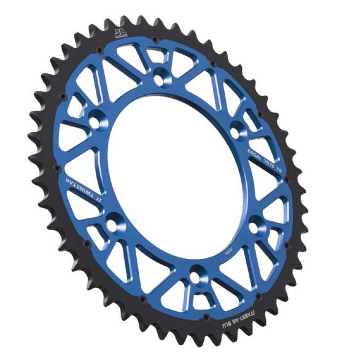 JT Sprocket TwinStar Blue 48-Tooth Sprocket JTX897.48BLU for Heavy Equipment