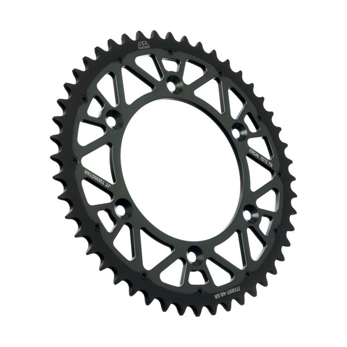 JT Sprocket TwinStar Gray 48-Tooth Sprocket, Part Number JTX897.48GR