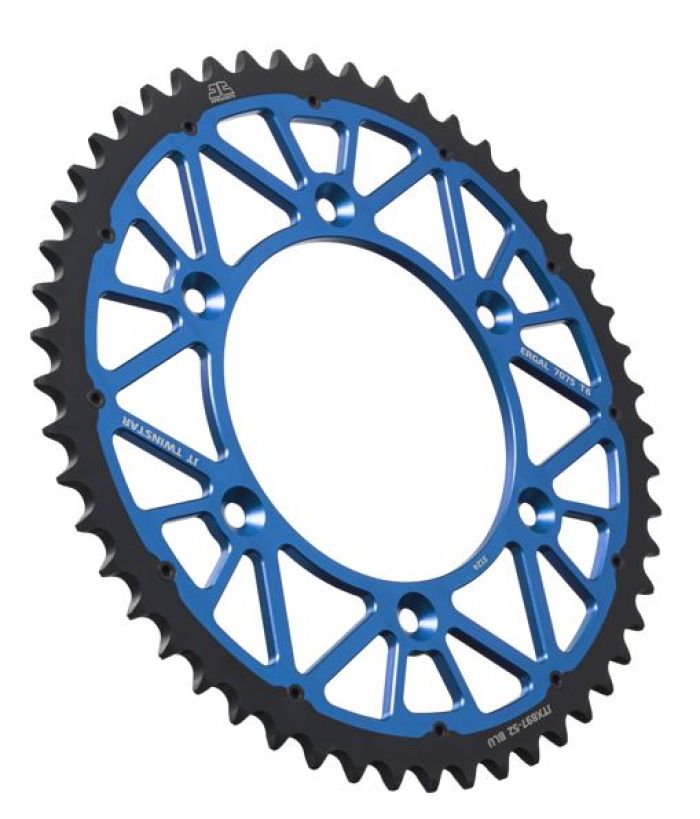 JT Sprocket TwinStar Sprocket Blue 52-Tooth JTX897.52BLU for Heavy Equipment and Machinery