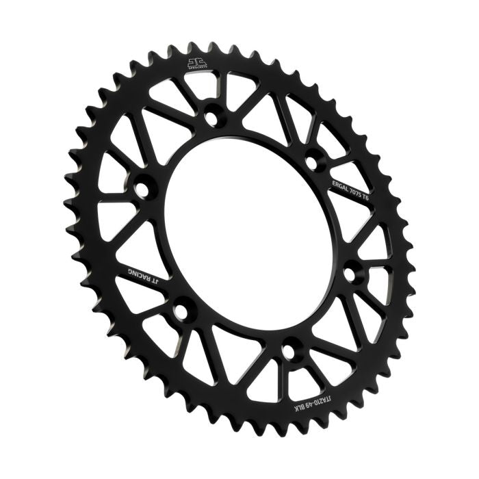 JT Sprocket Rear Alloy Sprocket Black 49-Tooth JTA210.49BLK for Motorcycles and ATVs