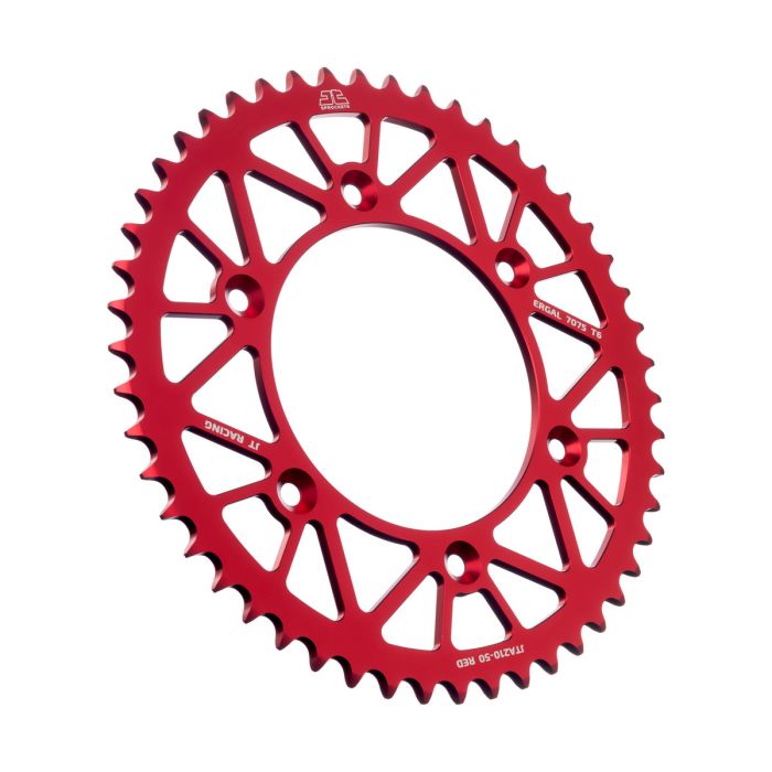JT Sprocket Rear Alloy Sprocket Red 50-Tooth - JTA210.50RED