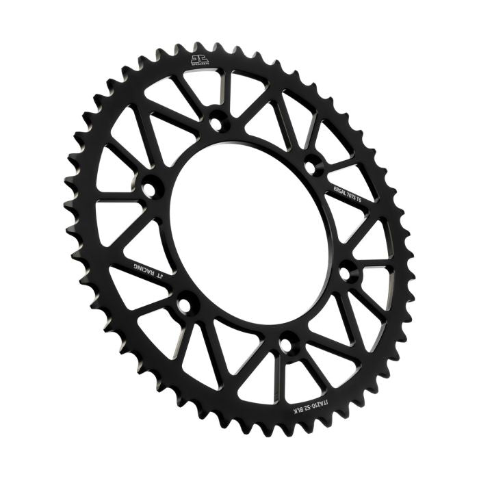 JT Sprocket Rear Alloy Sprocket Black 52-Tooth JTA210.52BLK
