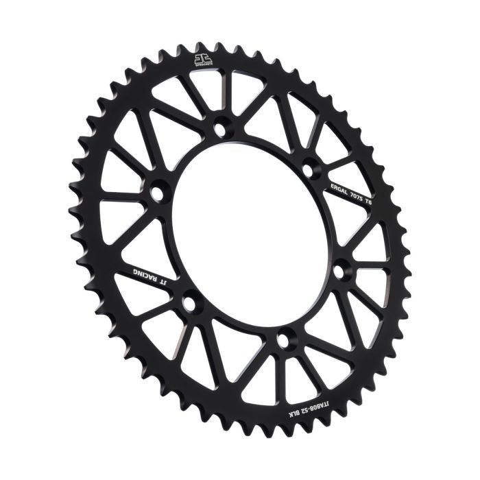 JT Sprocket Rear Alloy Sprocket Black 52-Tooth - JTA808.52BLK