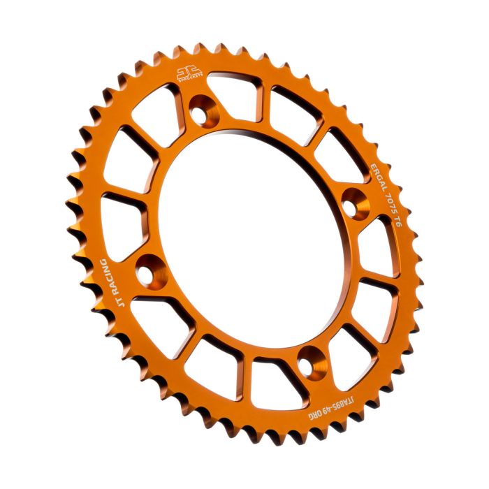 JT Sprocket Rear Alloy Sprocket Orange 49-Tooth - Part JTA895.49ORG