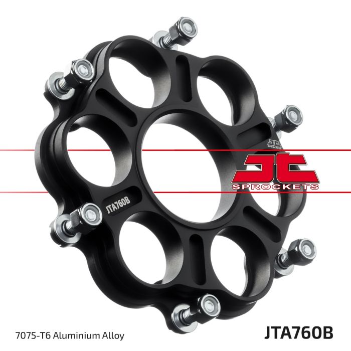 JT Sprocket JTA760B Rear Alloy Sprocket Carrier for Heavy-Duty Applications