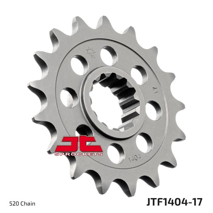 JT Sprocket Front Sprocket 17 Tooth JTF1404.17 for Motorcycles and Off-Road Vehicles