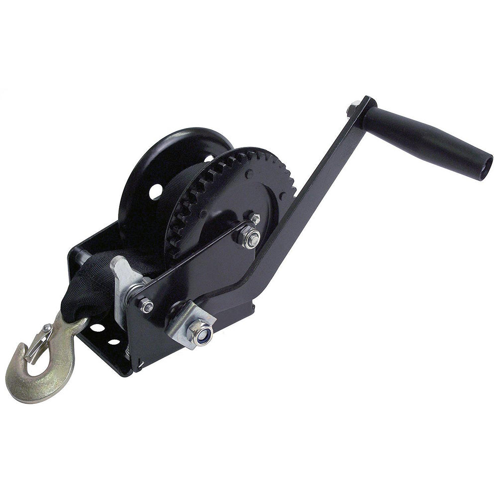 Attwood Marine 1200 lb Single Drive Winch with 2" x 20' Nylon Strap