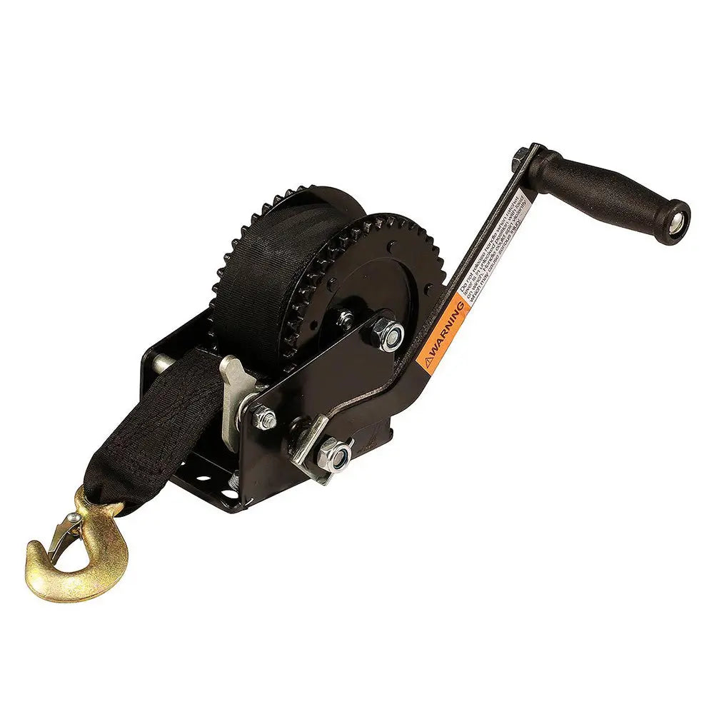 Attwood Marine 2000 lb Dual Drive Winch with 2" x 20' Nylon Strap