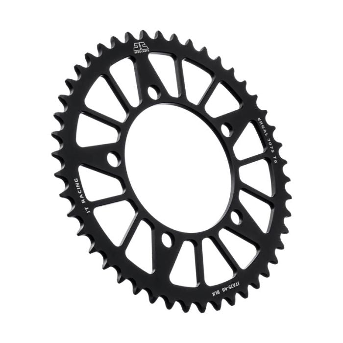 JT Sprocket Rear Alloy Sprocket Black 43 Tooth - Durable Motorcycle Chain Sprocket