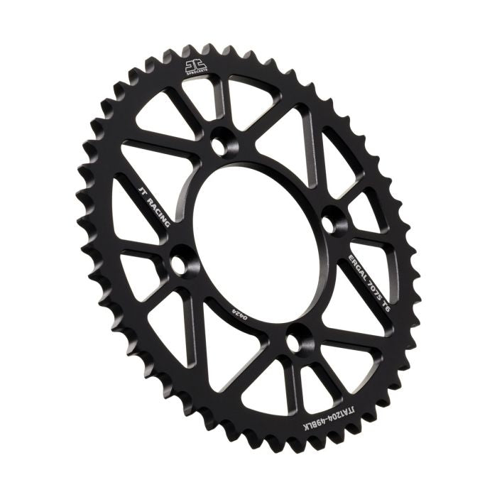 JT Sprocket Rear Alloy Sprocket Black 49 Tooth - Part Number JTA1204.49BLK