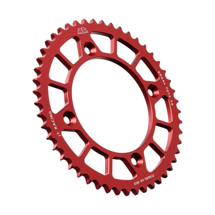 JT Sprocket Rear Alloy Sprocket Red 49 Tooth - JTA895.49RED