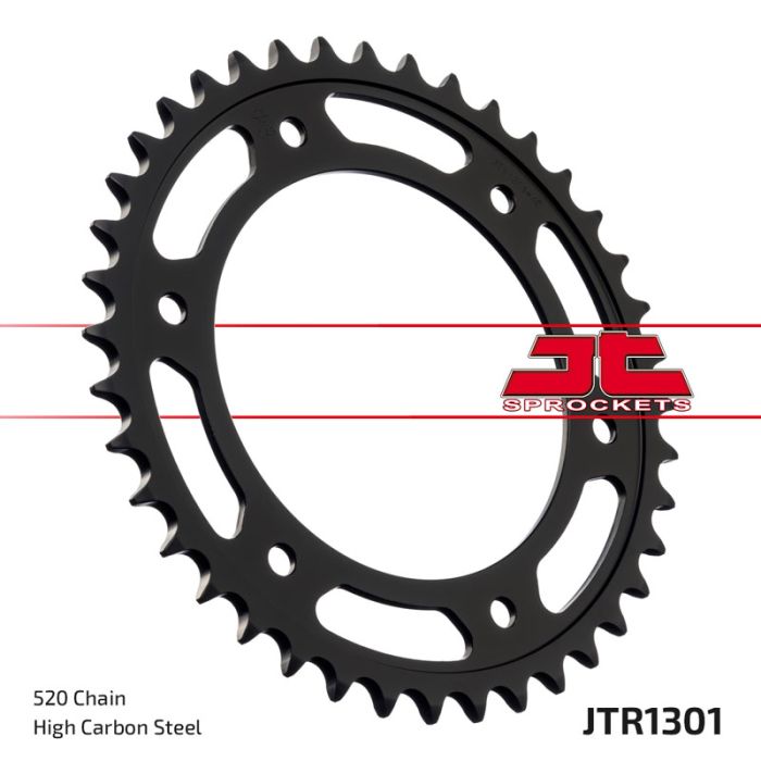 JT Sprocket Rear Sprocket 42 Tooth JTR1301.42 for Off-Road and Motorcycle Applications