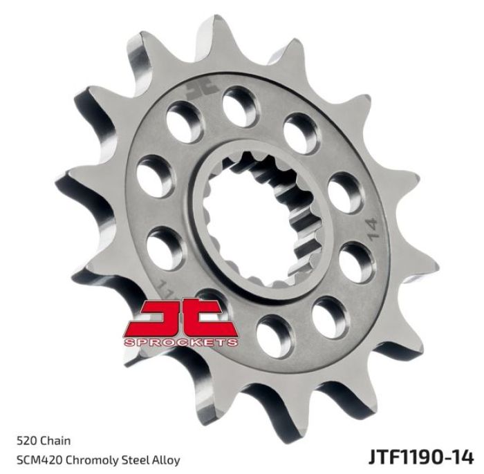 JT Sprocket JTF1190.14 14-Tooth Steel Front Sprocket