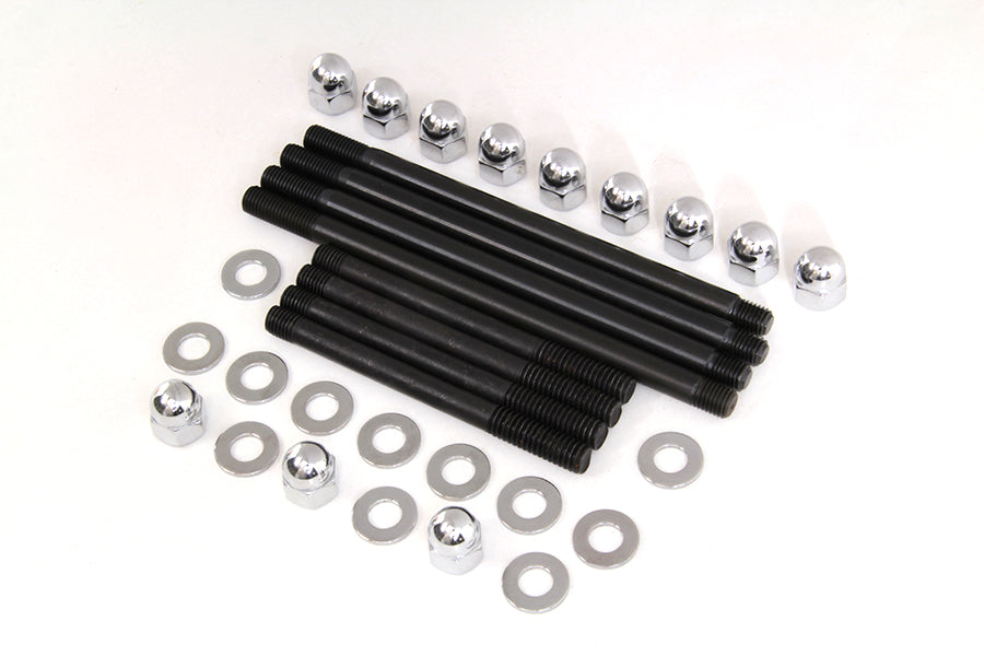 Colony 41-141 Chrome Engine Case Acorn Bolt Kit for Harley-Davidson