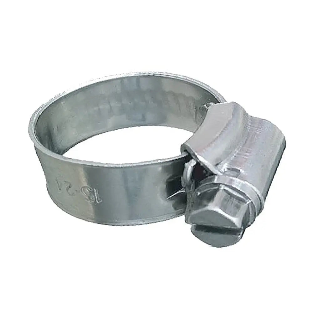 Trident Marine 316 Stainless Steel Non-Perforated Worm Gear Hose Clamp, SAE Size 3, 10-Pack