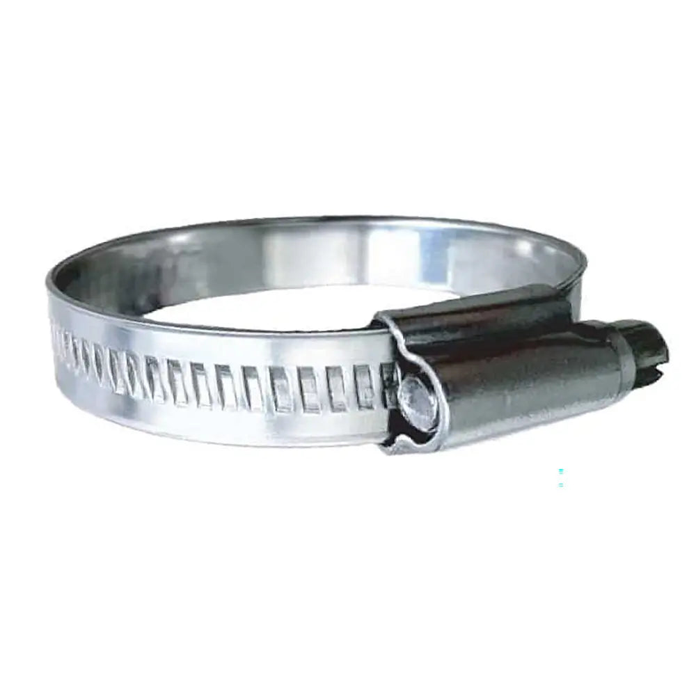 Trident Marine 316 SS Non-Perforated Worm Gear Hose Clamp - 15/32 Inch Band, SAE Size 24, 10-Pack