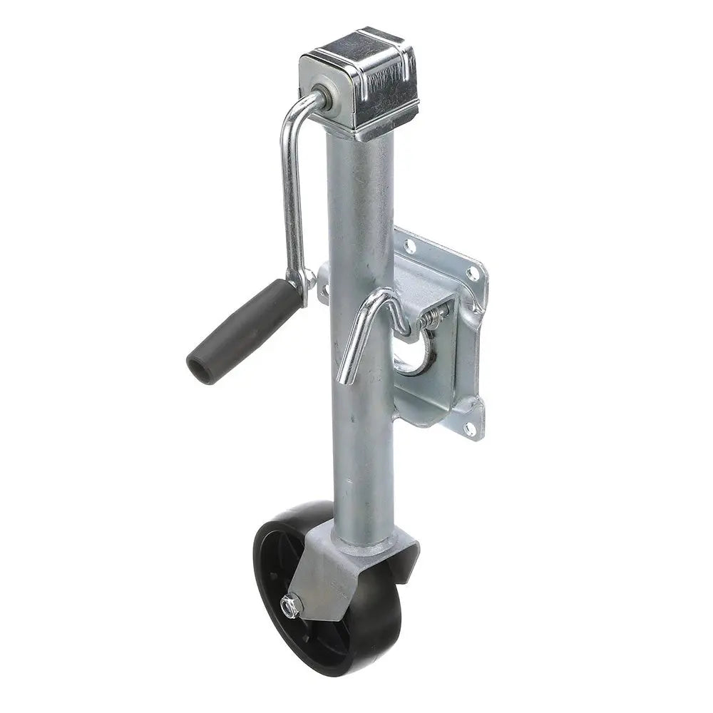 Attwood Marine Fold-Up Trailer Jack - 1000 lb Capacity, Single Wheel with Sidewind Handle