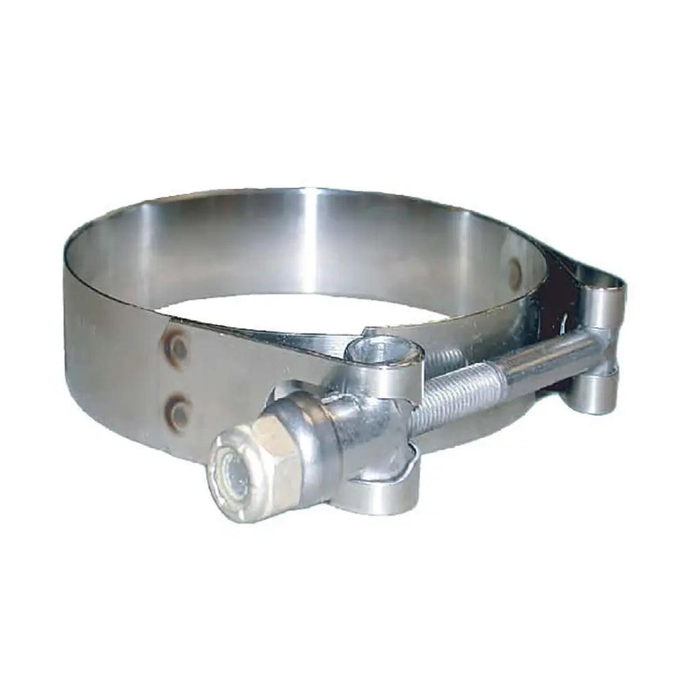 Trident Marine 316 Stainless Steel T-Bolt Clamp - 3/4 Inch Band for 5.37 to 5.94 Inch Hoses - Pack of 10