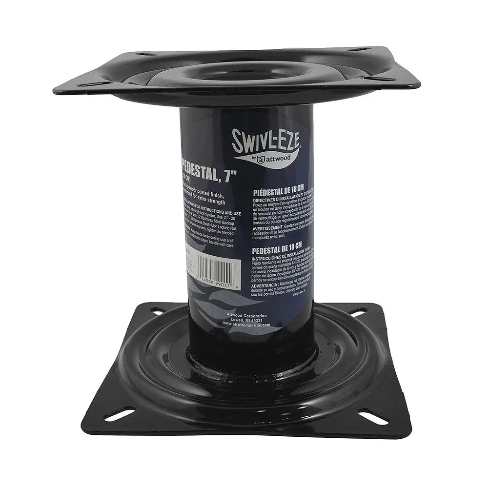 Attwood Marine Swivl-Eze Pedestal 7-inch - Durable Marine Mounting Base