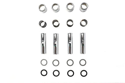 Colony Upper Pushrod Cover Kit Chrome for Harley Davidson XL (1986-1990) by Colony